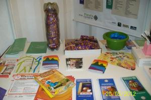 Distruibuição de materiais educativos sobre promoção da saúde